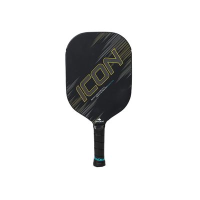 Diadem Icon v2 Pickleball Paddle | USAPA Approved | Carbon Fiber High Performance Paddle | Power, Control, Spin Friendly (Black, Standard)