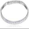 Vince Camuto Silvertone CZ Chain Tennis Bracelet view 1