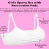 Fruit of The Loom Girls' Bra with Removable Cookies, 2-Pack, Light Nude/Black Hue, 34 view 2