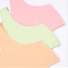 Fruit of The Loom Girls Cotton Built-up Stretch Sports Bra, Lentil/Mango/Pink/White, 36 US view 2
