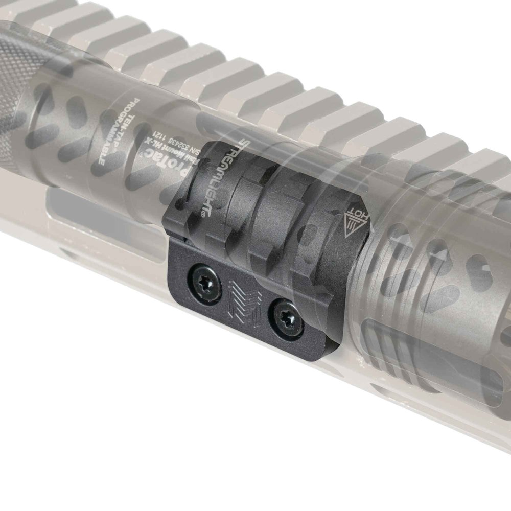 Monstrum 45 Degree Offset Scout Light Mount Picatinny Rail | Compatible with M-LOK Platforms | Compatible with Surefire M300/M600 Series/Streamlight Protac Series