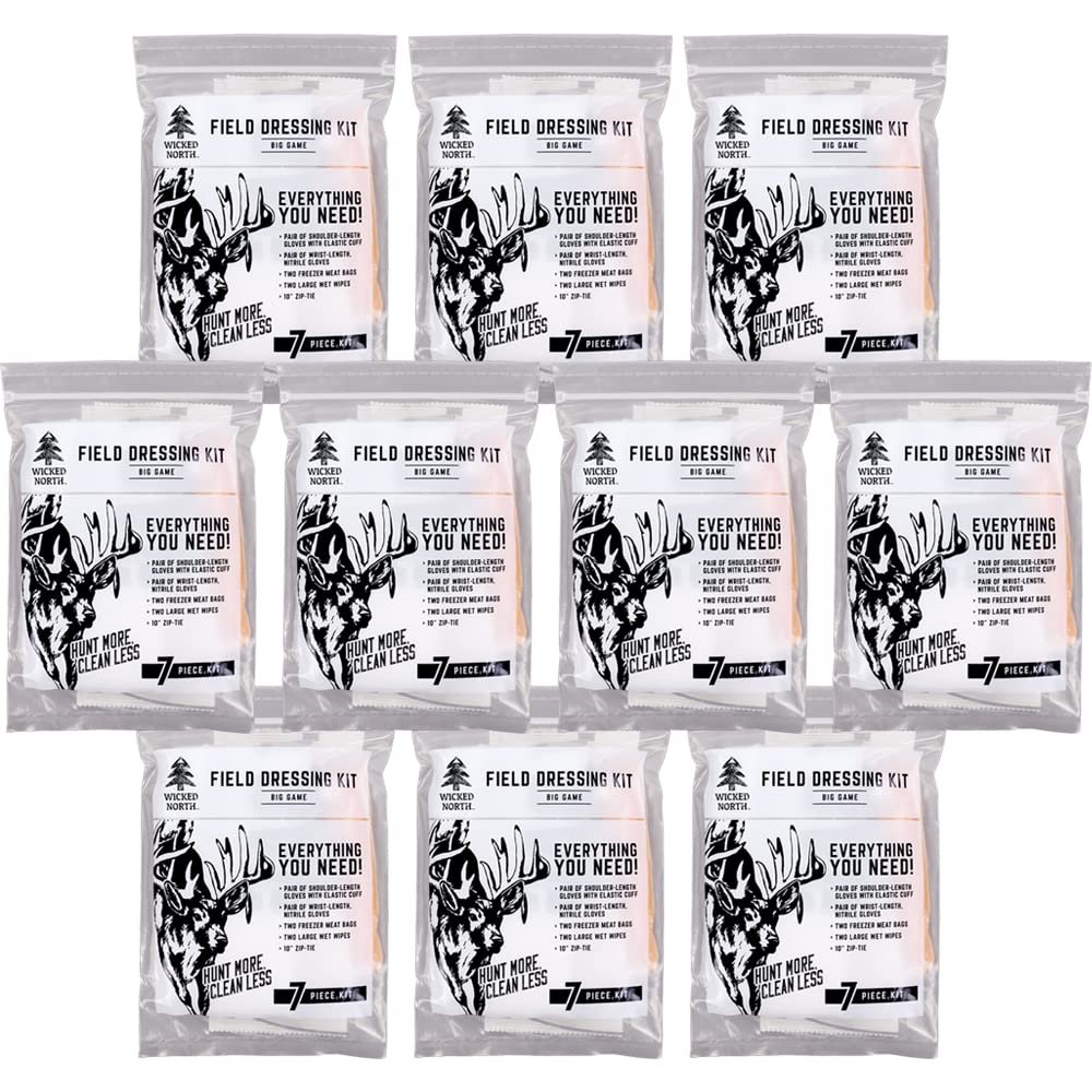 Wicked North Big Game Field Dressing Kit, 10 Pack