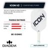 Diadem Icon v2 Pickleball Paddle (White, Standard) view 2