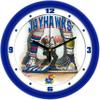 SunTime KU Jayhawks Basketball Wall Clock - Jump Ball by Gary Patterson - 11.5" view 1