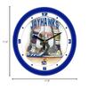 SunTime KU Jayhawks Basketball Wall Clock - Jump Ball by Gary Patterson - 11.5" view 4