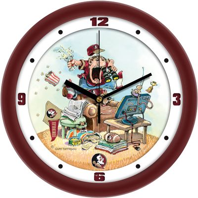 SunTime Florida State Seminoles Football Wall Clock - The Fan by Gary Patterson - 11.5"