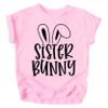 Matching Family Easter Bunny Shirts for Baby and Toddler Infant Boys and Girls Sister Bunny Pink Heather Shirt 4T view 1