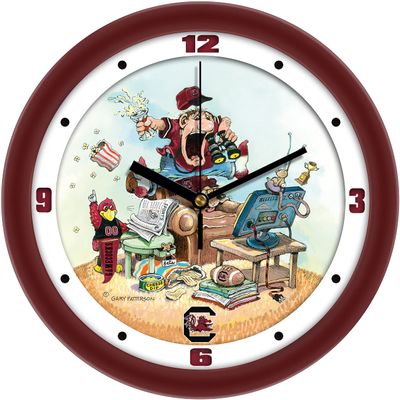SunTime South Carolina Gamecocks Football Wall Clock - The Fan by Gary Patterson - 11.5"