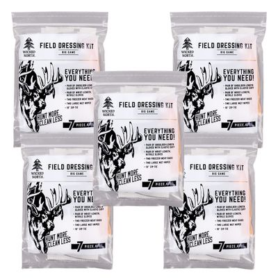 Wicked North Big Game Field Dressing Kit, 5 Pack
