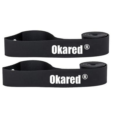 Okared 2 Pack Bicycle Rim Strip Rim Tape 26"/27.5"/29" for Road Bike MTB Mountain Bike Tube Protector Liner (Black, 29in)