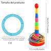 2 Color Columns + 48 Circles, Colorful Happy Circle Game,Children's Play Park, Christmas Party Birthday Party Gift. Suitable for Indoor Holiday Games Family Christmas Party Games view 2