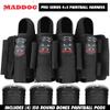 Maddog Pro 4+3 Paintball Harness Pod Pack with (4) 150 Round Bones Paintball Pods | Pod Ejection | Adjustable Belt for Tournament, Woodsball & Speedball view 2