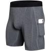 SPVISE Grey Compression Shorts Men Spandex Underwear Sports Shorts Cool Dry Running Gym Basketball Tights Shorts Performance view 1