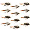 The Fly Fishing Place Tungsten Bead Head Prince Nymph Fly Fishing Flies - Set of 12 Flies Hook Size 16 - One Dozen view 1