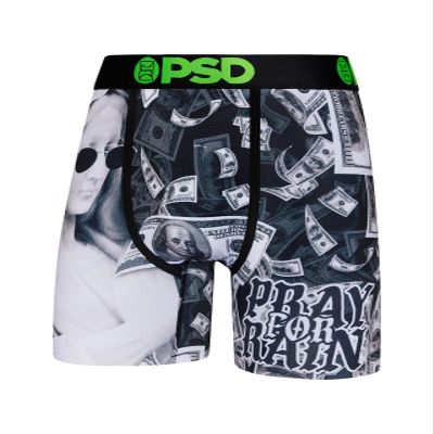 PSD Men's Boxer Briefs - Pray For Rain, 7 Inch Inseam, Moisture-Wicking, 4-Way Stretch, Boxer Briefs for Men, 2X-Large