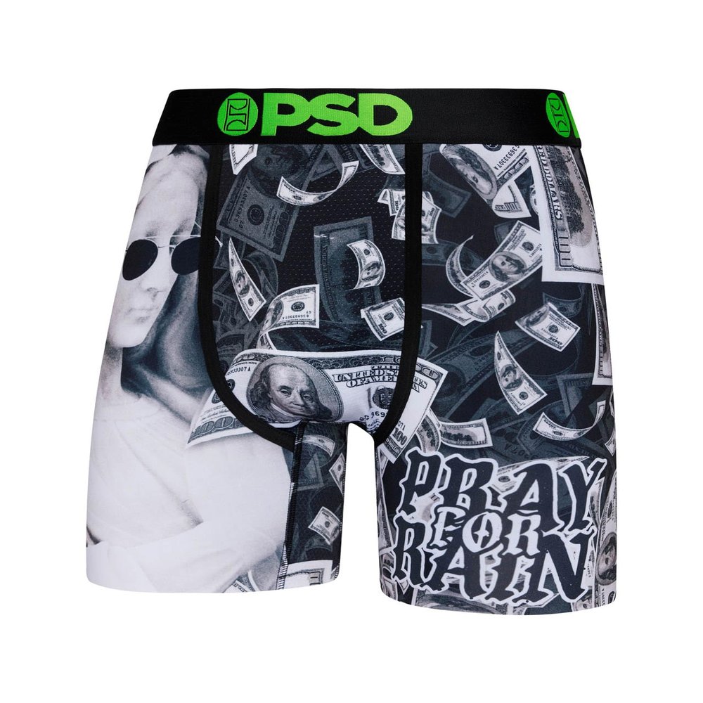 PSD Men's Boxer Briefs - Pray For Rain, 7 Inch Inseam, Moisture-Wicking, 4-Way Stretch, Boxer Briefs for Men, 2X-Large
