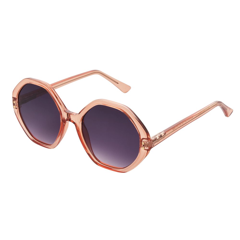 French Connection Women's Alba Angular Sunglasses, Pink, 53 mm