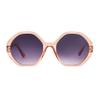 French Connection Women's Alba Angular Sunglasses, Pink, 53 mm view 2