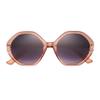 French Connection Women's Alba Angular Sunglasses, Pink, 53 mm view 4