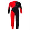 Oyolan Kids Girls Rhinestones Long Sleeves Full Body Jumpsuit Romper Leotard Unitard for Ballet Dance Gymnastics Black&Red 16 Years view 1