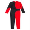 Oyolan Kids Girls Rhinestones Long Sleeves Full Body Jumpsuit Romper Leotard Unitard for Ballet Dance Gymnastics Black&Red 16 Years view 4