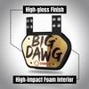 O Shield Big DAWG Golden Chrome Football Back Plate, Lower Back Pads for Football, Adult view 3