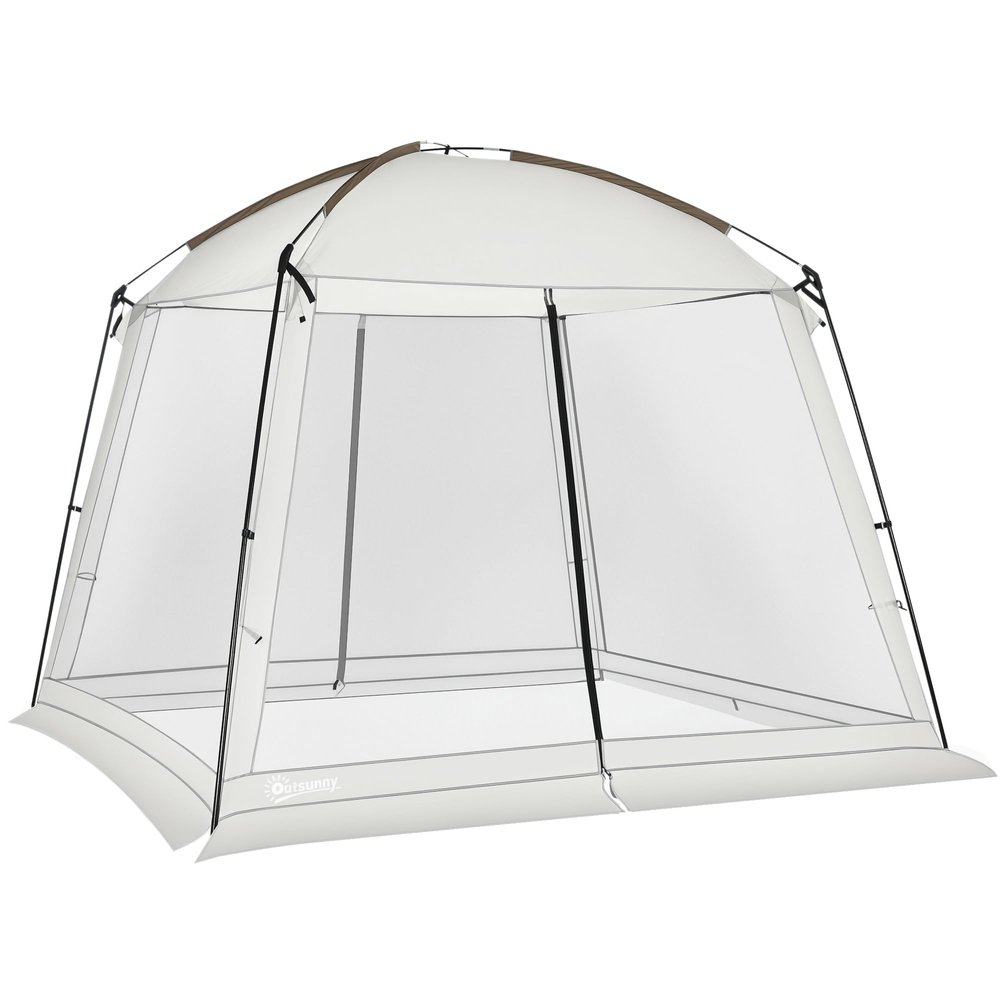 Outsunny 10' x 10' Screen House Room, UV50+ Screen Tent with 2 Doors and Carry Bag, Easy Setup, for Patios Outdoor Camping Activities