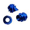 Archery 37/45 Degree Hooded Peep Sight Compound Bow Peep Sight Inner Core 6X 8X Clarifier Aperture Lens Kits (Only Blue Hooded Peep Sight, 37degree) view 2