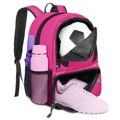 YOREPEK Soccer Backpack, Soccer Bag with Ball Holder and Shoe Compartment