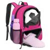 YOREPEK Soccer Backpack, Soccer Bag with Ball Holder and Shoe Compartment view 1
