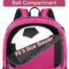 YOREPEK Soccer Backpack, Soccer Bag with Ball Holder and Shoe Compartment view 3