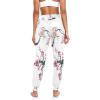Aflyko Floral Women Dance Pants Cherry Blossom Sakura Boho Trousers Yoga Sweatpants High-Waisted Workout Harem Pants XL view 4