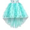 Girls Dress Aqua Green Mermaid Princess Embroidery Pleated Tulle Size 8 view 4
