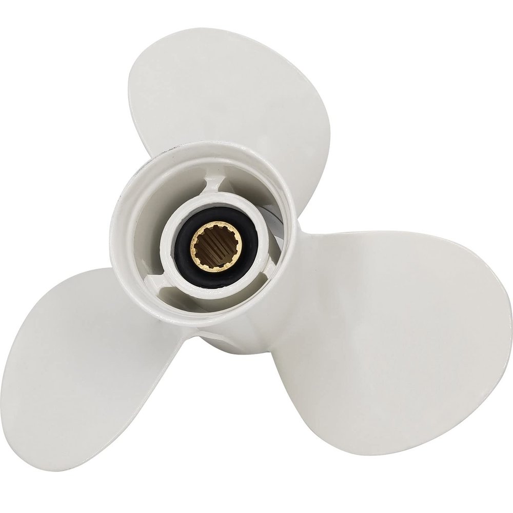 DLNIG 11 5/811-G Boat Propeller for Yamaha - for Yamaha Outboard Engines T25 30hp 40hp 50hp 55HP 60hp Replace 69W-45947-00-00 663-45947-02-EL,13 Spline Tooth - Aluminum Outboard Propeller
