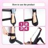 Foot and Calf Stretcher for Plantar Fasciitis, Leg Stretch BandImprove Leg StretchingPremium Physiotherapy Stretching Strap Improves Strength and Relief to Heel Spurs, Calf, Thigh and Hip (Rose) view 4