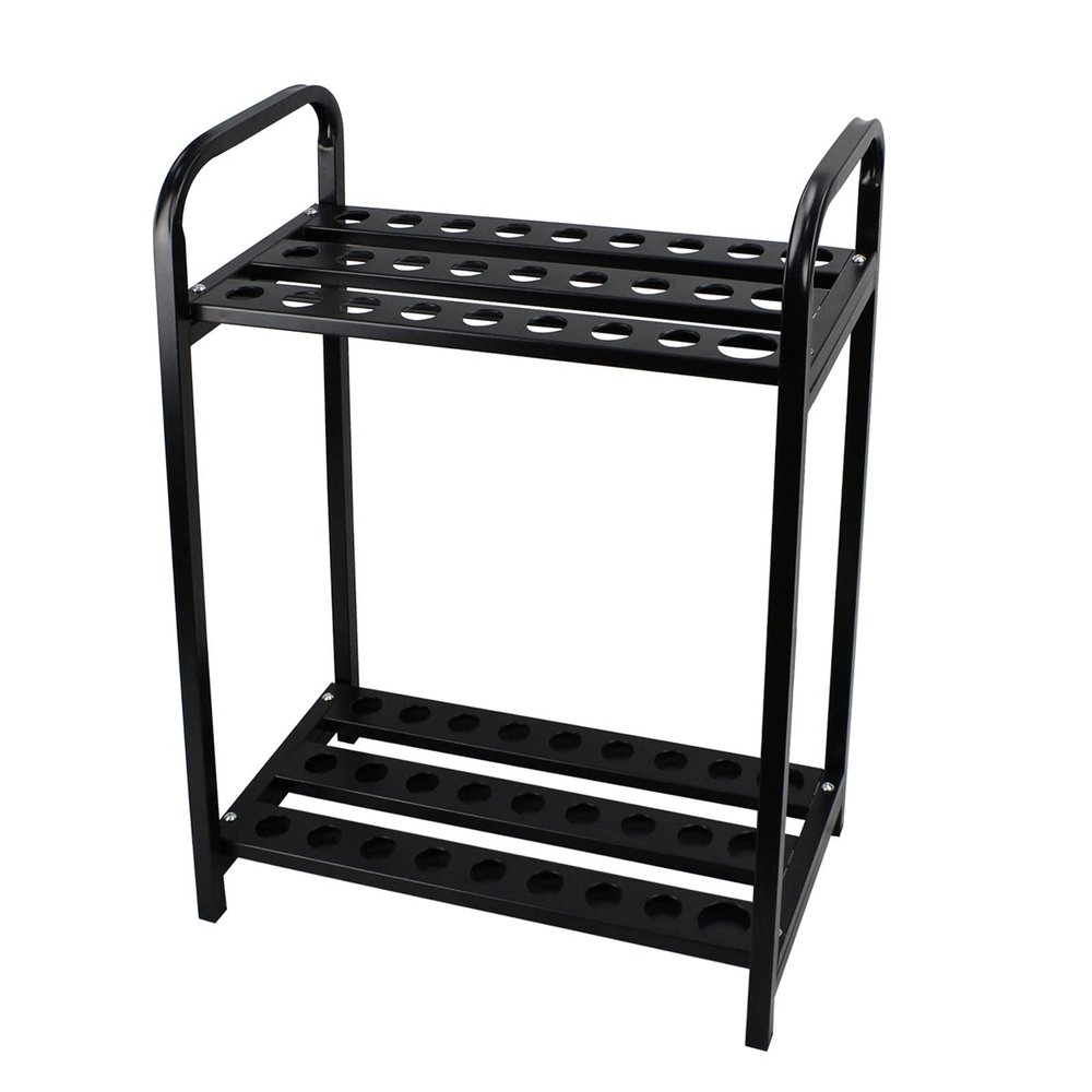 Kathring Golf Putter Metal Stand, 27 Holes Clubs Holder Organizers Golf Clubs Display Rack Golf Club Storage Stand for Indoor Outdoor