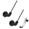 LOIUO 90 Degree Handgun Hanger in Barrel Pistol Storage Concealed Gun Holder Rack for Indoor Storage Display,Multi Surfaces Mounted 0.2" Dia (2 Pack) view 1