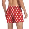 Aflyko Novelty Boxer Shorts Red Polka Dot Relaxed Fit Boxers Casual Men's Underwear, XXL view 2