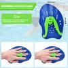 AMFUN 1 Pair Swim Paddles for Hand, Swimming Training Hand Paddles with Adjustable Straps,Swim Diving Training Hand Paddle for Men Women(Blue) view 3