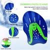 AMFUN 1 Pair Swim Paddles for Hand, Swimming Training Hand Paddles with Adjustable Straps,Swim Diving Training Hand Paddle for Men Women(Blue) view 4