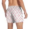 Aflyko Novelty Boxer Shorts Polka Dot Red White Relaxed Fit Boxers Loose Men's Underwear, M view 2