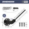 LOIUO 45 Degree Handgun Hanger in Barrel Pistol Storage Concealed Gun Holder Rack for Indoor Storage Display,Multi Surfaces Mounted 0.2" Dia (1 Pack) view 2