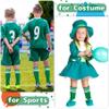 Green Knee High Socks for Kids - Girls Soccer and Baseball Youth Socks - St Patrick's Day view 4