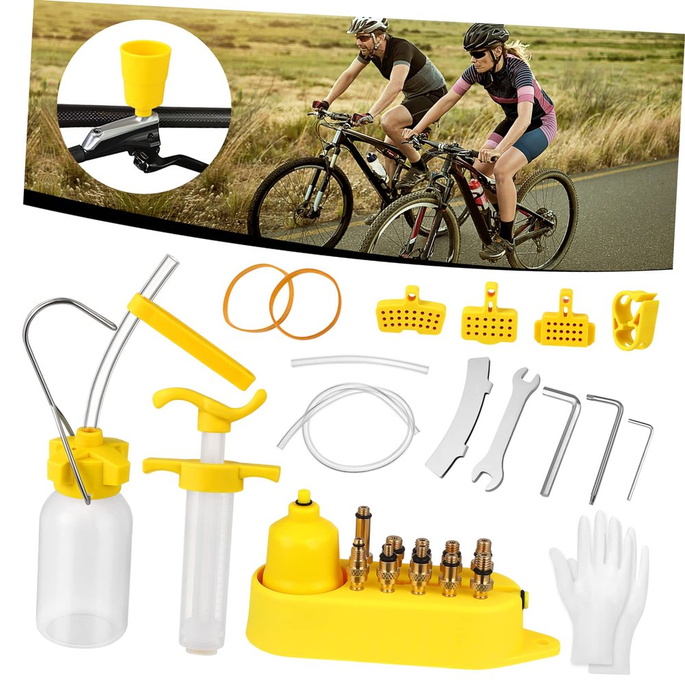 BESPORTBLE Hydraulic Brake Bleed Kit for Mountain Mineral Oil Filling Tools Easy to Install Brake Change and Repair