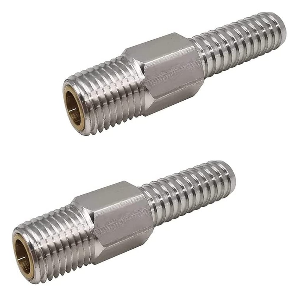2 Pack Anti-Siphon Valve for Engine and Tank, Aluminum, 1/4'' NPT, 3/8'' Hose ID Dimension