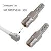 2 Pack Anti-Siphon Valve for Engine and Tank, Aluminum, 1/4'' NPT, 3/8'' Hose ID Dimension view 2