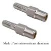 2 Pack Anti-Siphon Valve for Engine and Tank, Aluminum, 1/4'' NPT, 3/8'' Hose ID Dimension view 4