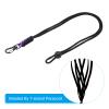 PATIKIL Badge Lanyard with Snap Hook 19 Inch, Braided Neck Keychain Strap Adjustable Cord Lock for Keys Whistles Wallets, Purple view 3