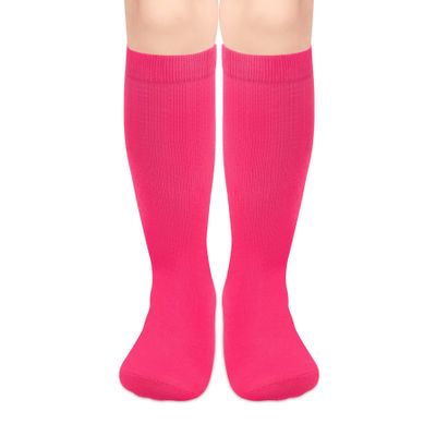 Olreco Pink Soccer Socks Toddler Pink Football Socks Youth Boys Pink Socks Pink Baseball Socks Pink Knee High Socks for Girls