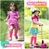 Olreco Pink Soccer Socks Toddler Pink Football Socks Youth Boys Pink Socks Pink Baseball Socks Pink Knee High Socks for Girls view 2